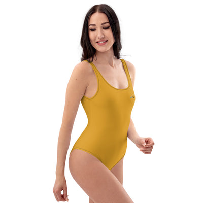 Forever Drift One-Piece Swimsuit - Butter Gold