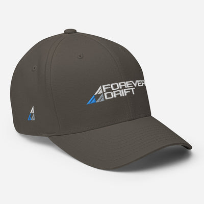 Forever Drift Premium Closed Back Cap in Black/Blue/Red/Gray - Flexfit