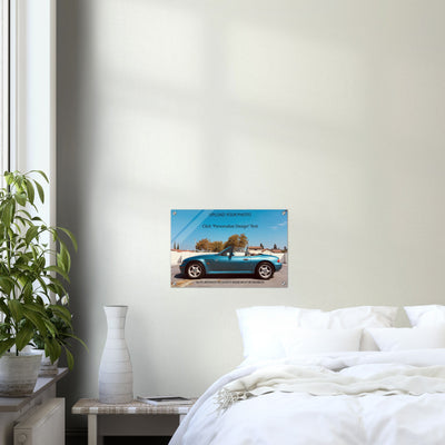 Personalized Landscape Acrylic Print Poster (Upload Your Ride)