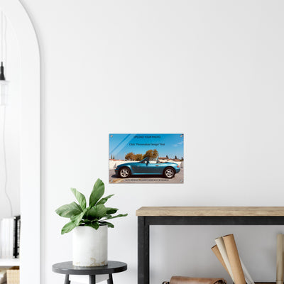 Personalized Landscape Acrylic Print Poster (Upload Your Ride)