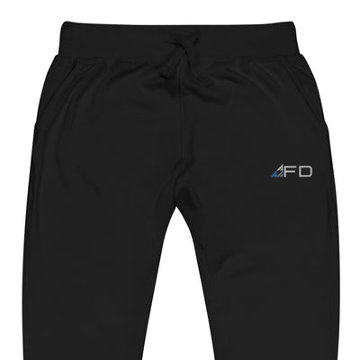 Forever Drift Embroidered Unisex Fleece Sweatpants - Black